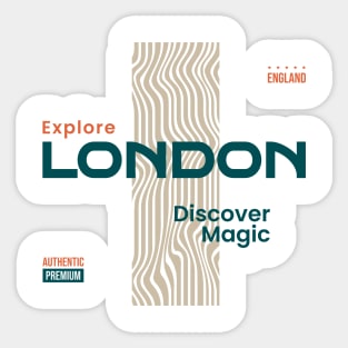 Explore London Tshirt Sticker